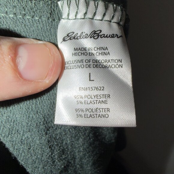 Eddie Bauer Women's Size Large Green Lounge Jogger Pants Performance Stretch Sof - Picture 6 of 7